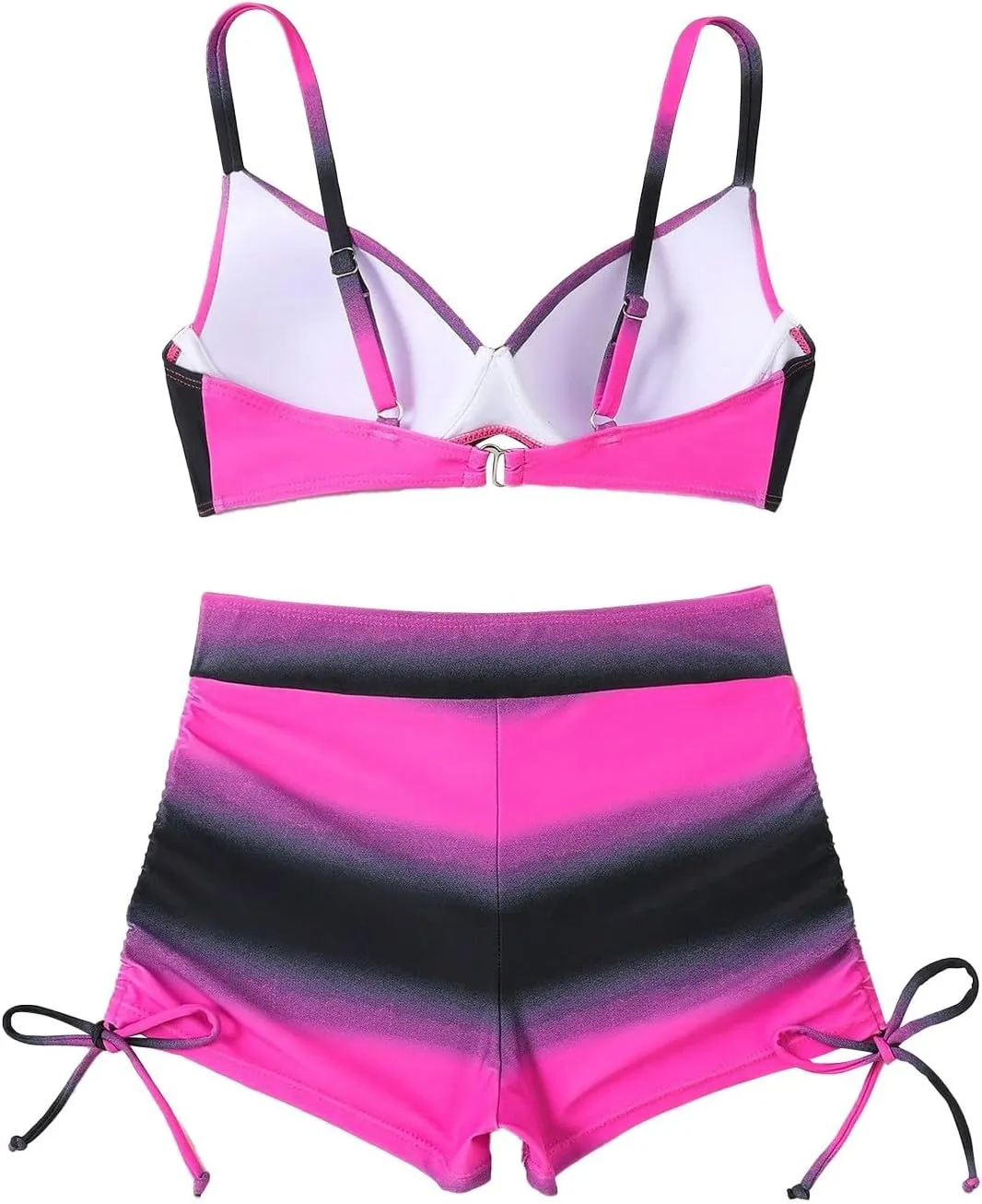 Push Up Bikini Select 3 Piece Bikini Sets for Women Neon Swimsuit Cross Bathing Suit Two Pieces Bandeau Bikinis
