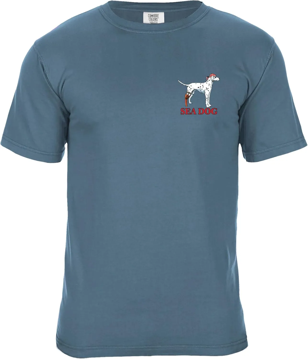 SEA DOG Vintage Graphic T-Shirt Garment Dyed 100% Ringspun Cotton, Relaxed Fit, Printed in USA, Dog Days