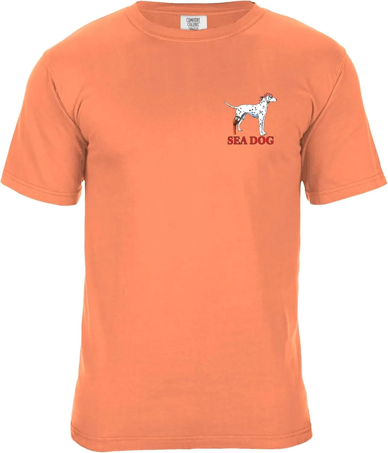 SEA DOG Vintage Graphic T-Shirt Garment Dyed 100% Ringspun Cotton, Relaxed Fit, Printed in USA, On Babe Watch