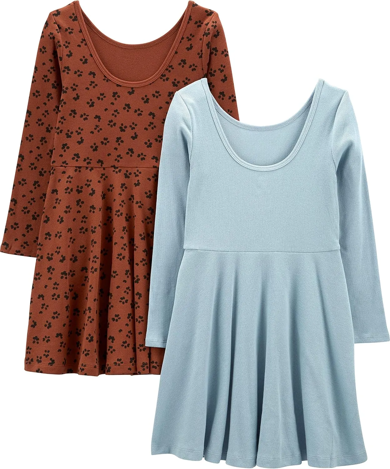 Simple Joys by Carter's Girls' 2-Pack Long-Sleeve Dress Set