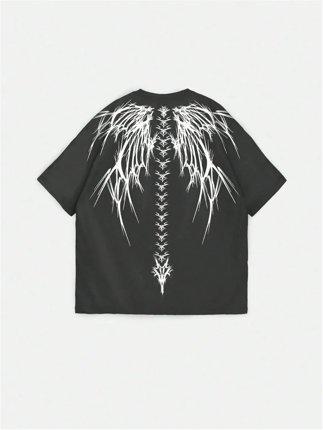 SOLY HUX Men's Gothic Crewneck T-Shirt Vintage Graphic Tees Short Sleeve Tops Streetwear