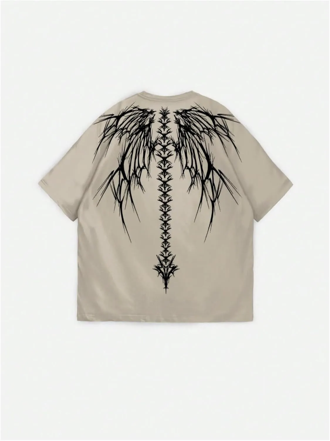 SOLY HUX Men's Gothic Crewneck T-Shirt Vintage Graphic Tees Short Sleeve Tops Streetwear