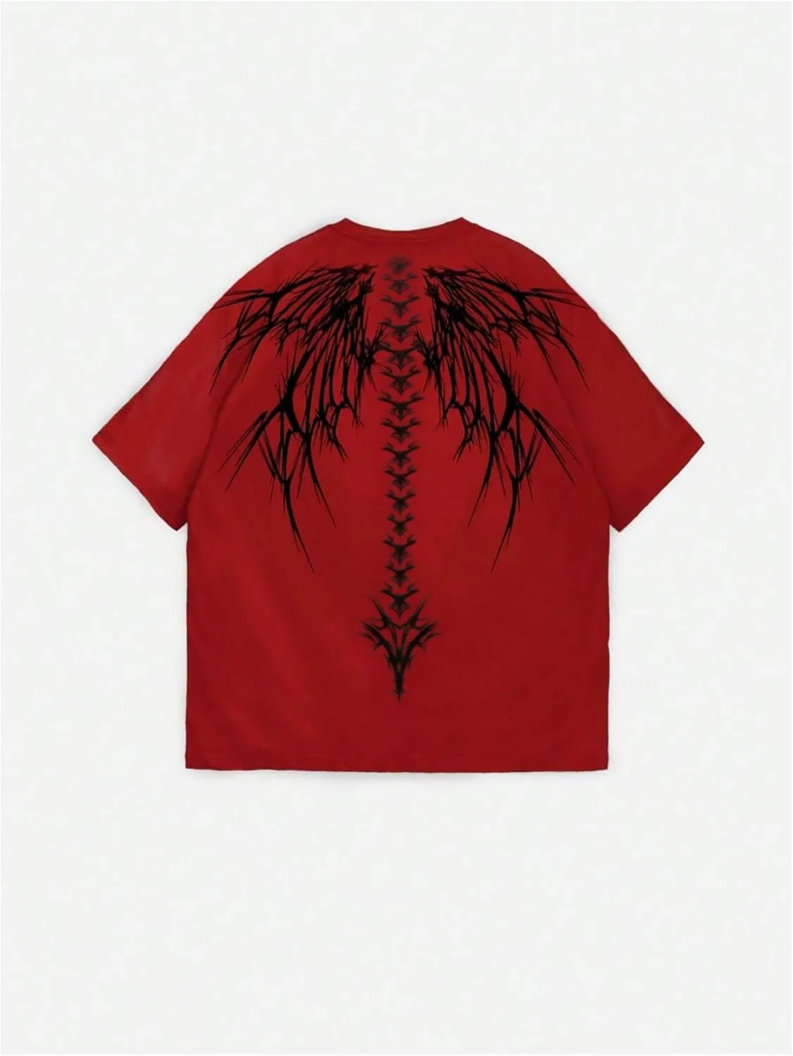 SOLY HUX Men's Gothic Crewneck T-Shirt Vintage Graphic Tees Short Sleeve Tops Streetwear
