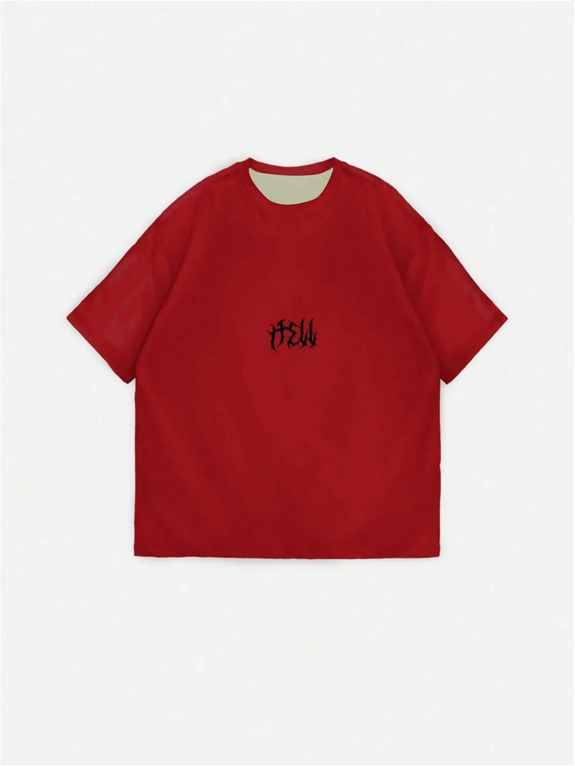 SOLY HUX Men's Gothic Crewneck T-Shirt Vintage Graphic Tees Short Sleeve Tops Streetwear