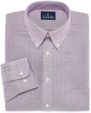 Stafford Travel Wrinkle-Free Stretch Oxford Long-Sleeve Dress Shirt Extra Tall
