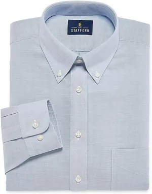 Stafford Travel Wrinkle-Free Stretch Oxford Long-Sleeve Dress Shirt Extra Tall