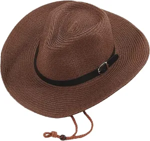 Straw Panama Hat for Women and Men, Fedora Beach Sun Cowboy Hat, Adjustable Roll Up Summer Hat Wide Brim UPF50 