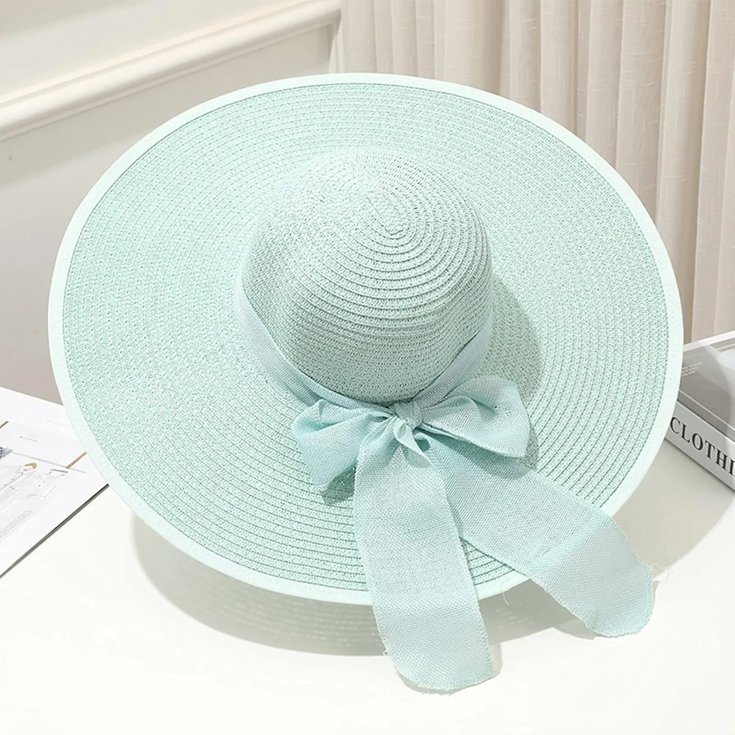 Sun Hat Womens Wide Brim Foldable Straw Hats Beach Sun Hats for Women Floppy Summer Hats UPF 50 