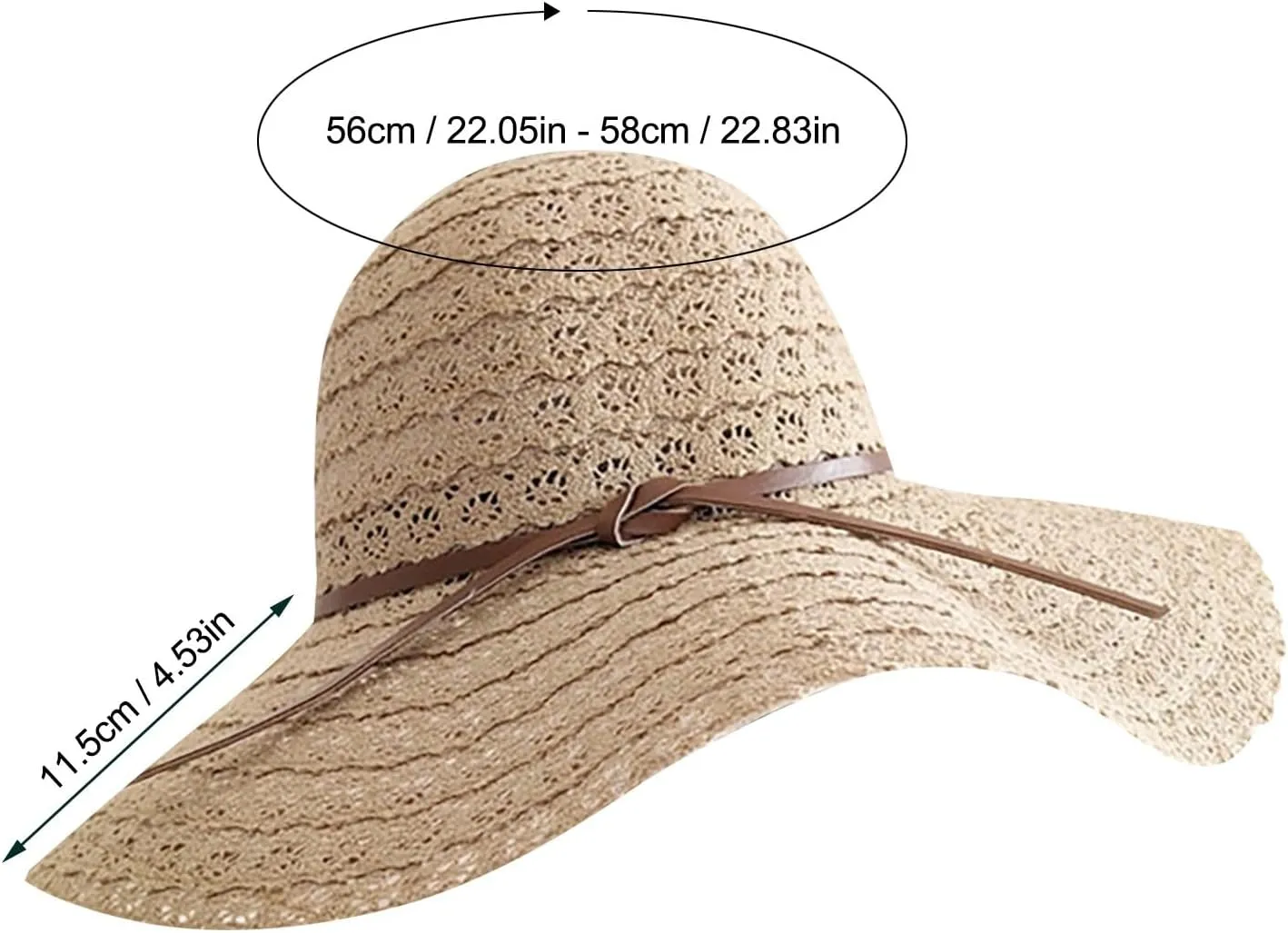 Sun Hats for Women Lightweight Foldable Summer Beach Sun Hat Flower Tea Party Fashionable Wide Brim Bucket Hats