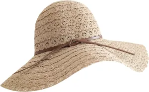 Sun Hats for Women Lightweight Foldable Summer Beach Sun Hat Flower Tea Party Fashionable Wide Brim Bucket Hats