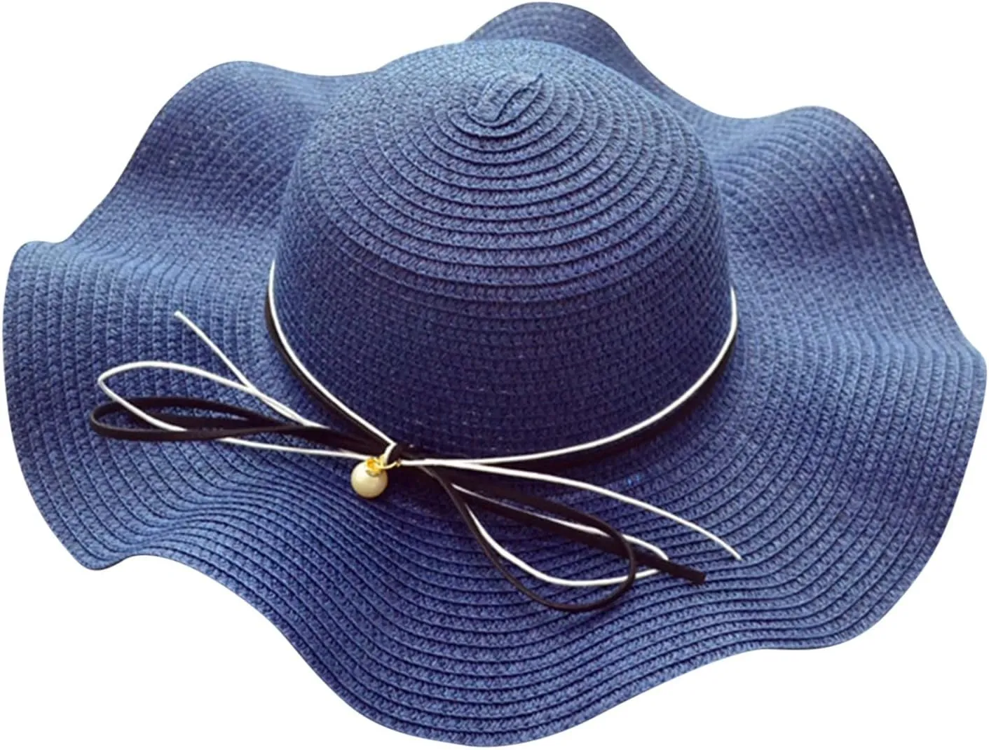 Sun Hats for Women Wide Brim Straw Boater Hat Foldable Packable Beach Hat for Summer