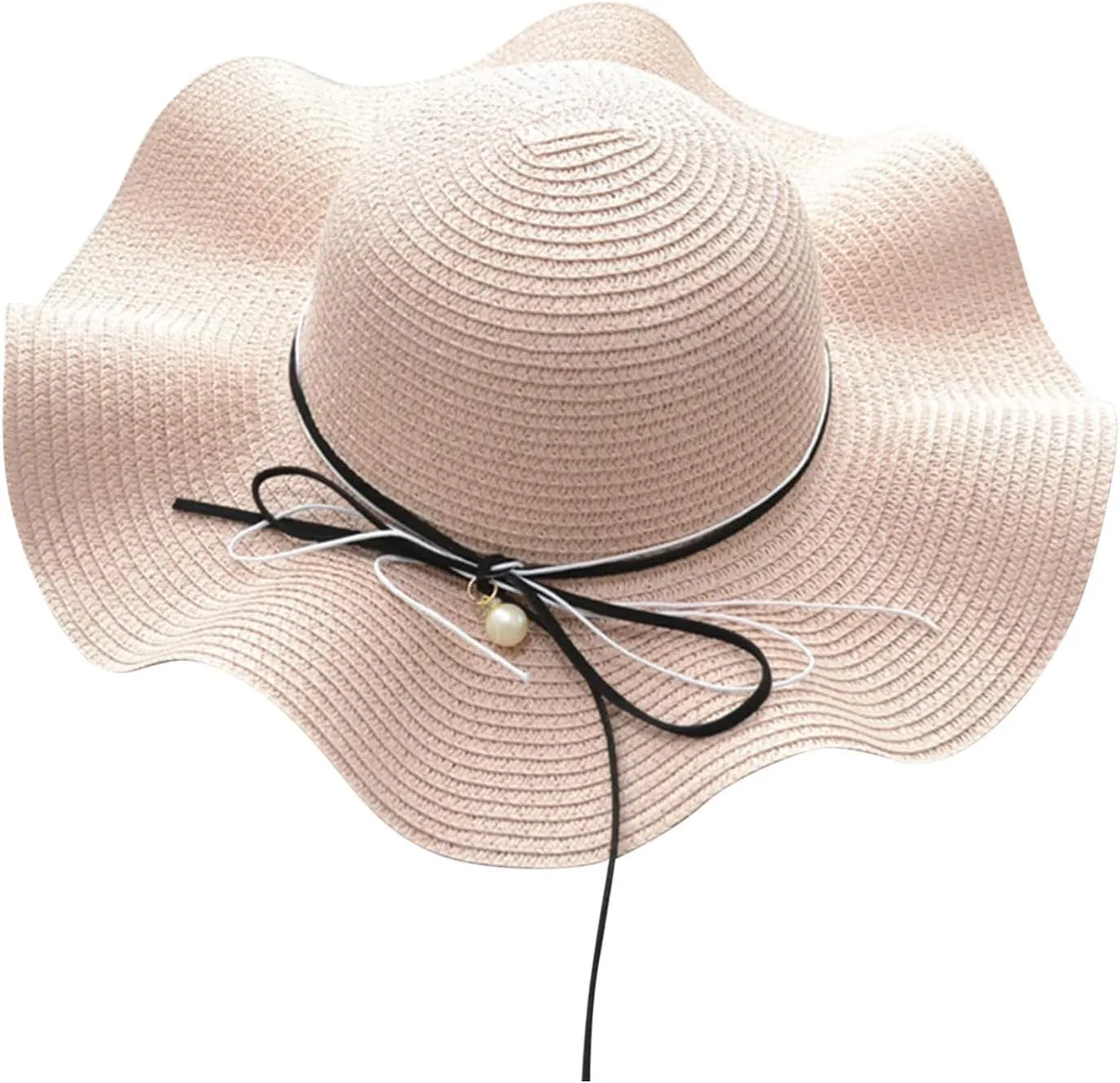 Sun Hats for Women Wide Brim Straw Boater Hat Foldable Packable Beach Hat for Summer