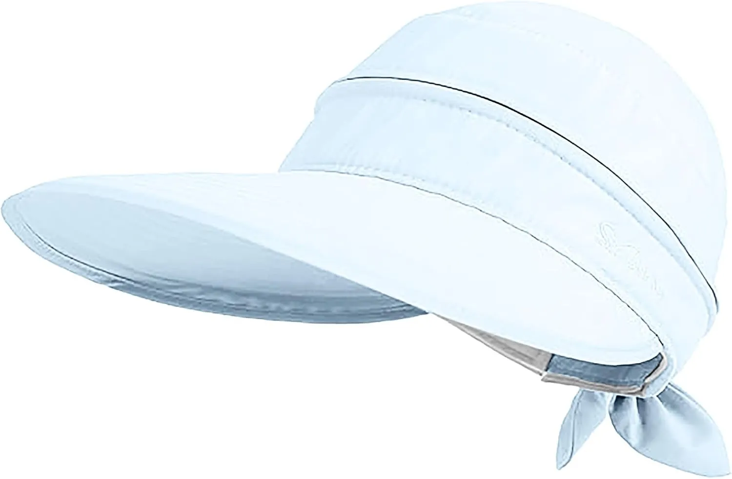 Sun Hats for Women with UV Protection Wide Brim Ponytail Visor Cap Summer Beach Outdoor Foldable Hat for Travel