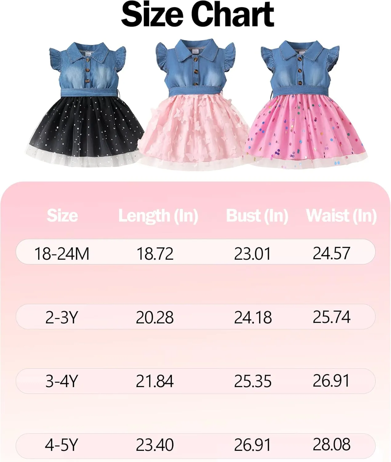 Toddler Girl Clothes Denim Tulle Dresses Baby Summer Tutu Sundress Outfit Toddler Princess Dress for Girls