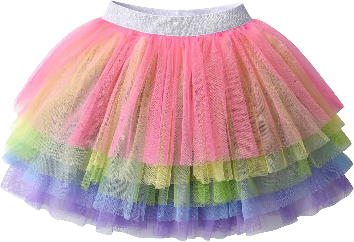 VIKITA Girls Layered Tutu Skirt Party Tulle Skirts Princess Dress Birthday Outfit