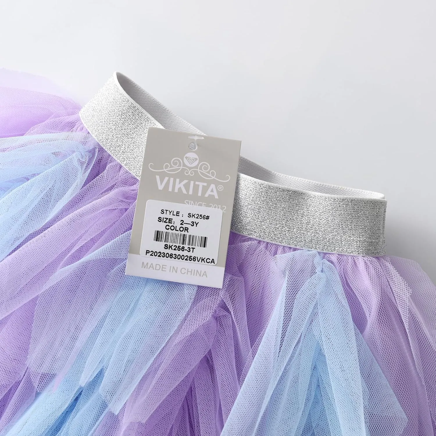 VIKITA Girls Layered Tutu Skirt Party Tulle Skirts Princess Dress Birthday Outfit