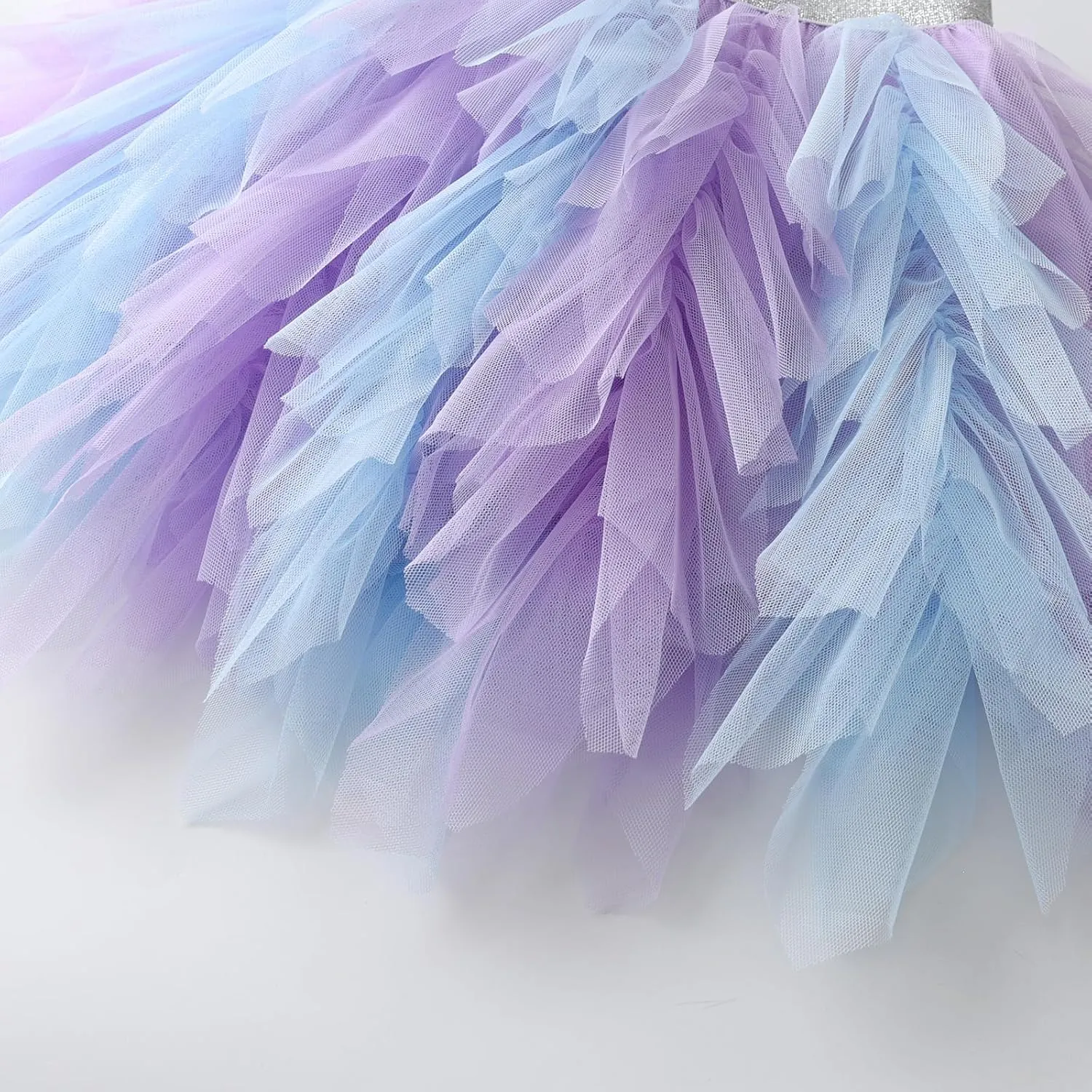 VIKITA Girls Layered Tutu Skirt Party Tulle Skirts Princess Dress Birthday Outfit