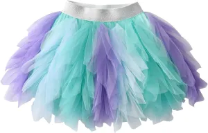 VIKITA Girls Layered Tutu Skirt Party Tulle Skirts Princess Dress Birthday Outfit