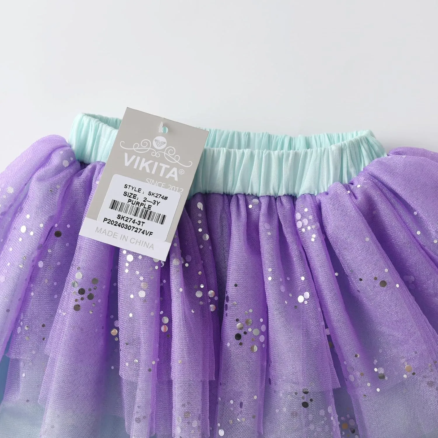 VIKITA Girls Layered Tutu Skirt Party Tulle Skirts Princess Dress Birthday Outfit