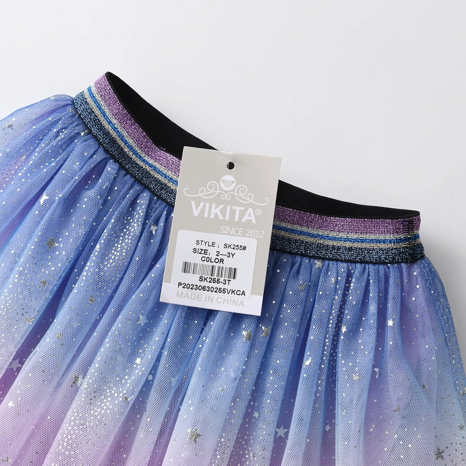 VIKITA Girls Layered Tutu Skirt Party Tulle Skirts Princess Dress Birthday Outfit