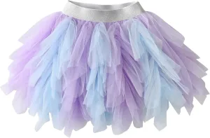 VIKITA Girls Layered Tutu Skirt Party Tulle Skirts Princess Dress Birthday Outfit