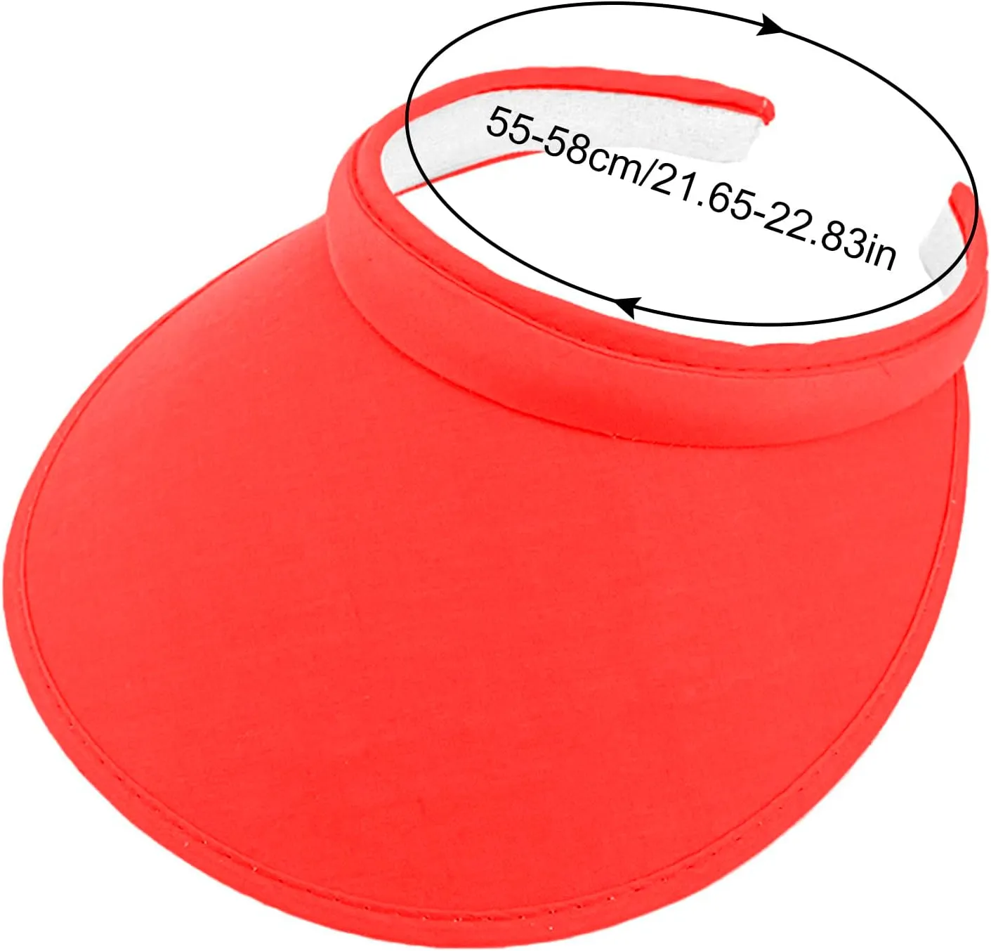 Wide Brim Visor Hats for Men Women Clip on Sun Visors Hat Adjustable Casual Large Size Sun Hat Beach Cap