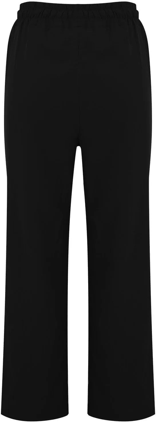 Wide Leg Linen Pants for Women High Waisted Summer Palazzo Pants Lightweight Boho Flowy Beach Pants with Pockets