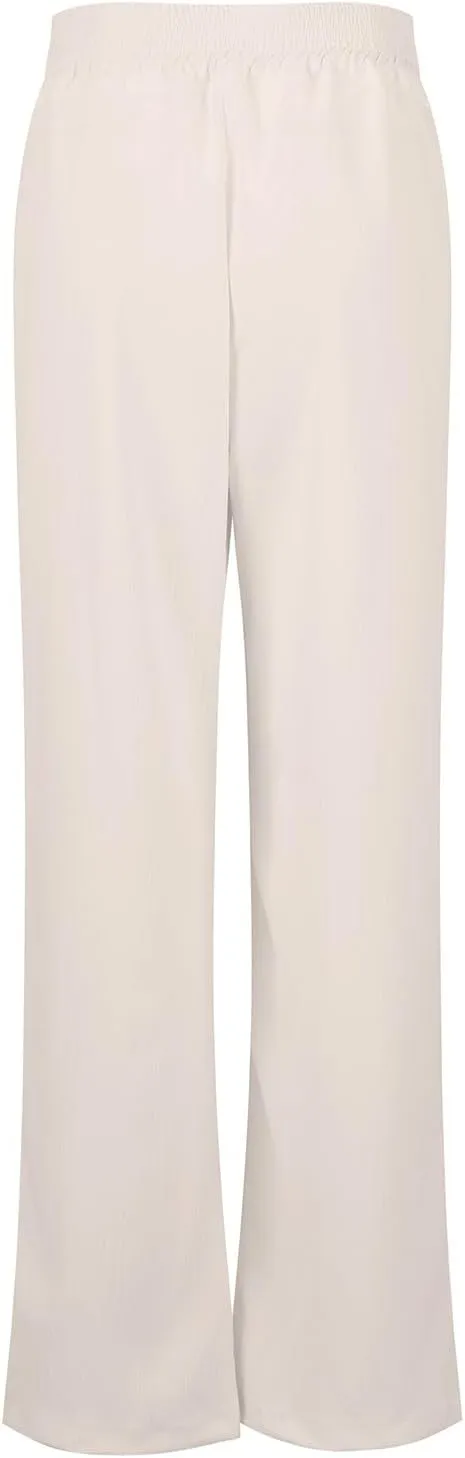 Wide Leg Palazzo Pants for Women Casual Beach Flowy Linen Pants Crossover High Waisted Long Lounge Pants with Pockets