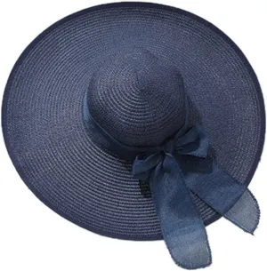 Women Floppy Sun Straw Hats Summer Wide Brim Cap Beach Straw Hat UPF50 Travel Packable Hats with Bow
