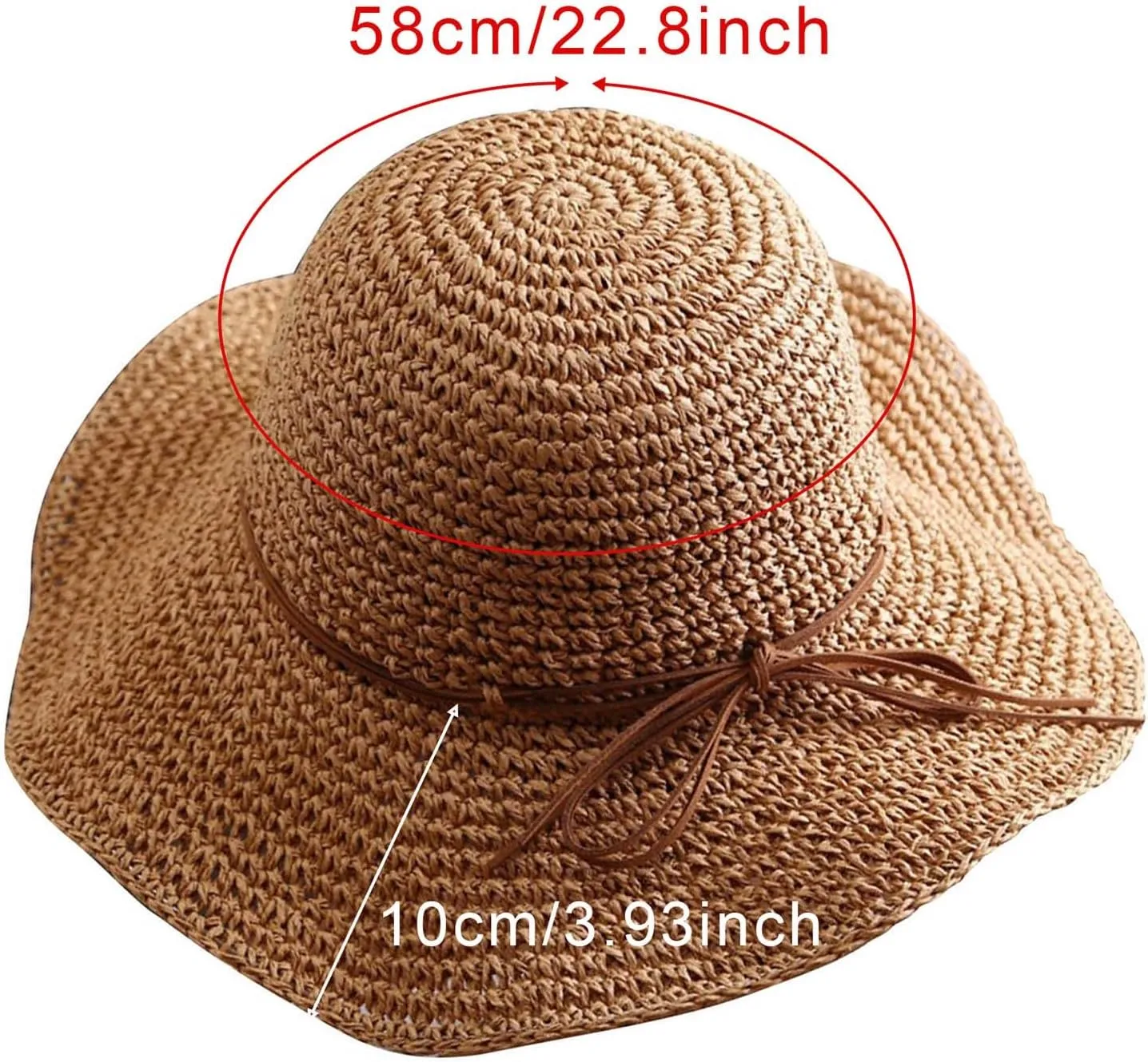 Women Sun Hat Summer Floppy Packable Short Brim Roll Up Panama Hat Outdoor Women Large Straw Hat