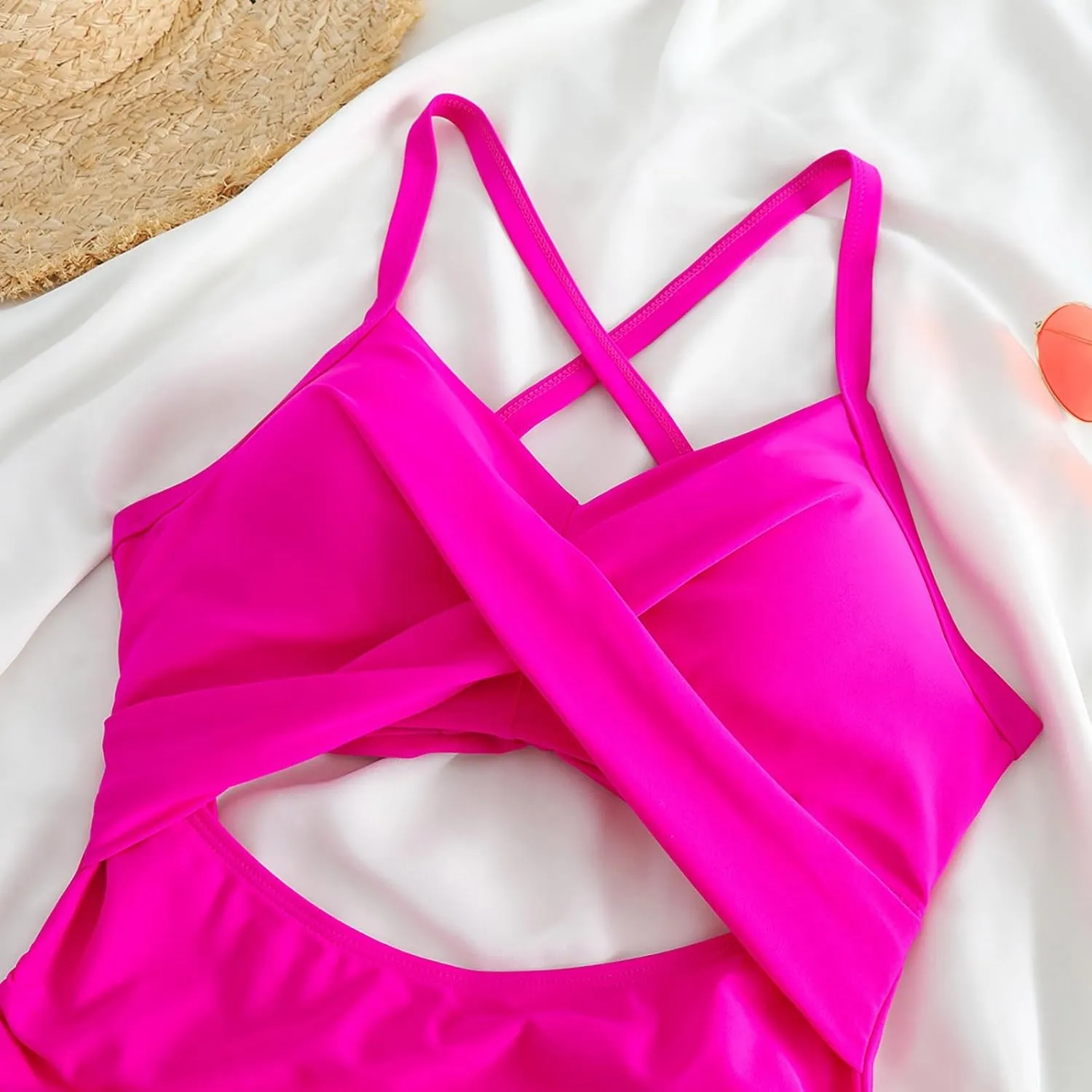 Women Swimsuits Vacation Bikini Sets for Women Tankini Swimsuits for Women Tummy Control Bathing Suit Cute