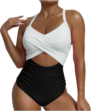 Women Swimsuits Vacation Bikini Sets for Women Tankini Swimsuits for Women Tummy Control Bathing Suit Cute