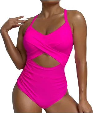 Women Swimsuits Vacation Bikini Sets for Women Tankini Swimsuits for Women Tummy Control Bathing Suit Cute