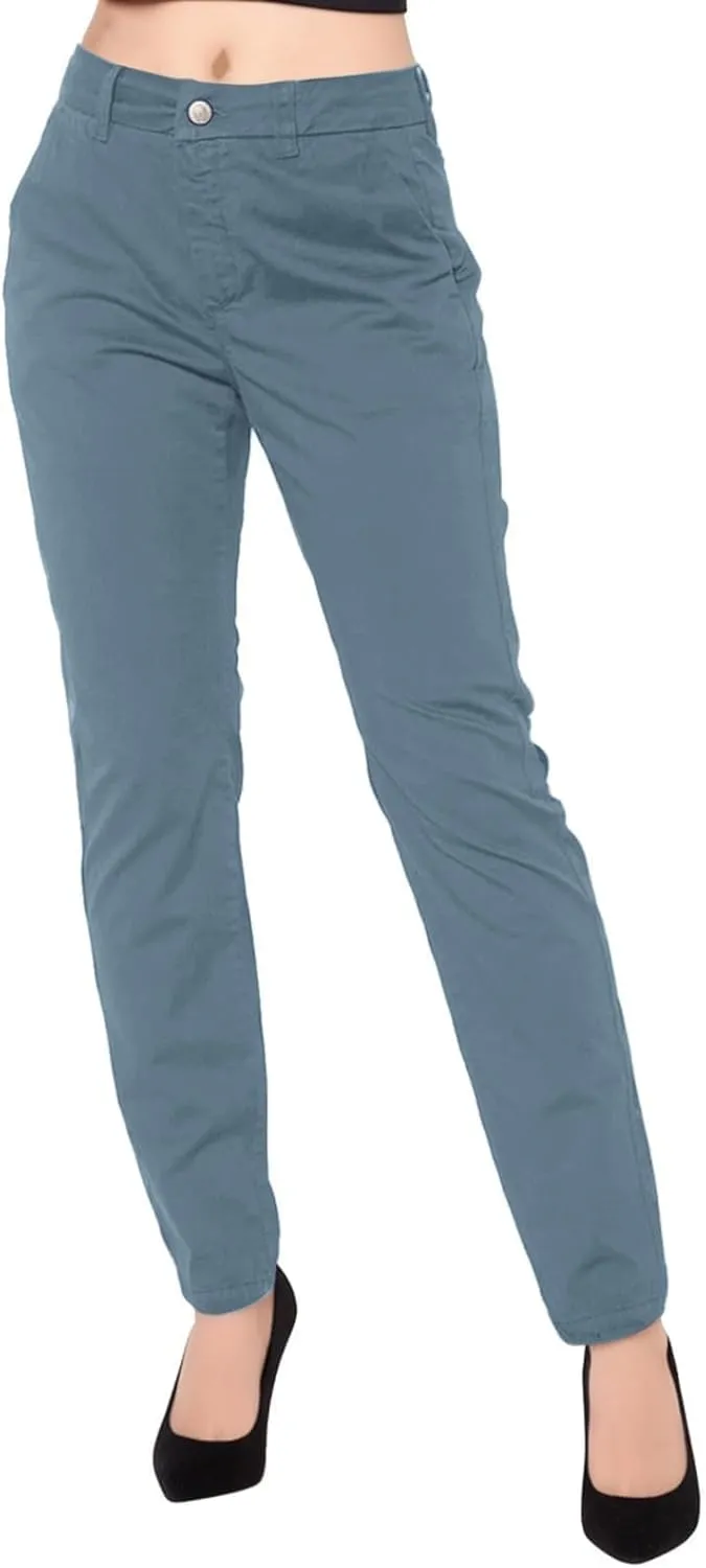 Women's High Waisted Business Pants Straight Leg Pleated Elegant Office Slacks Stretchy Dress Trousers with Pockets