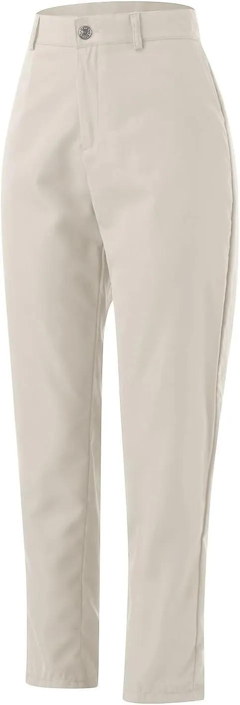 Women's High Waisted Business Pants Straight Leg Pleated Elegant Office Slacks Stretchy Dress Trousers with Pockets