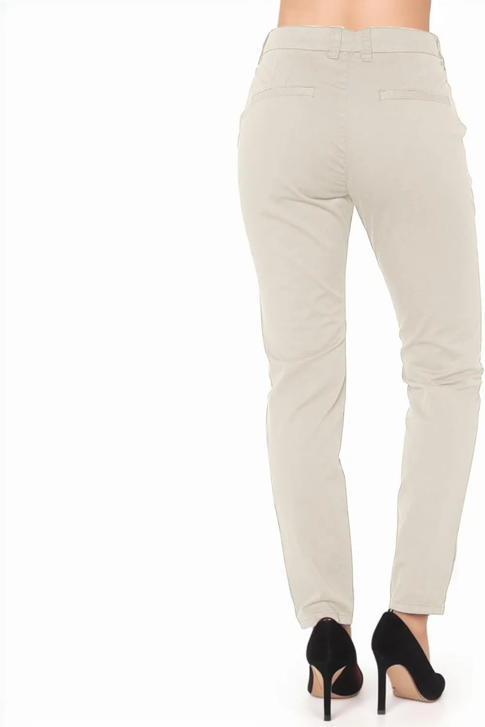 Women's High Waisted Business Pants Straight Leg Pleated Elegant Office Slacks Stretchy Dress Trousers with Pockets