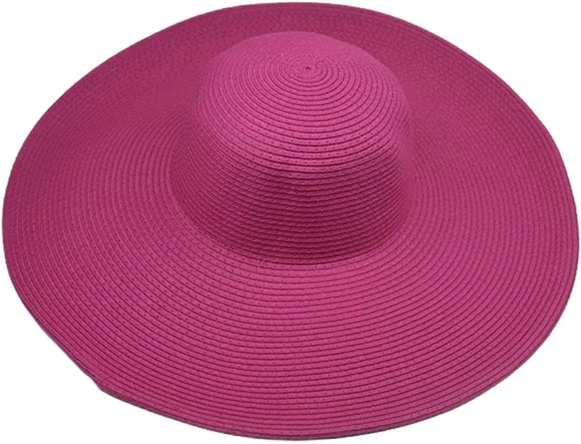 Womens Straw Hat Wide Brim Sun Straw Panama Hats Summer Beach Hat Outdoor UV Protection UPF 50  Hats
