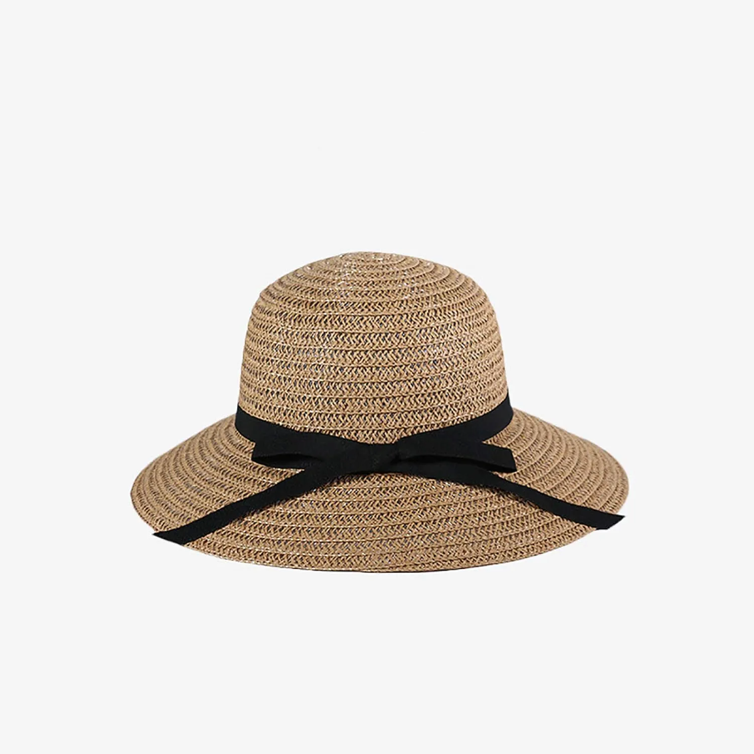 Womens Sun Straw Hat Wide Brim UPF 80 Summer Foldable Beach Hats for Women,Floppy Sun Hat Foldable Roll up Cap
