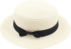 Womens Sun Straw Hat Wide Brim Vacation UV UPF 50  Summer Hat 𝐅oldable Roll up Floppy Beach Cap for Women