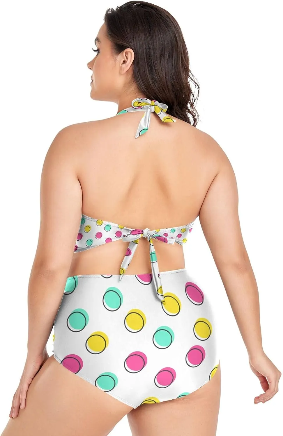 Women's Two Piece Swimsuits High Waisted Strapless Bikini Sets Women Swimsuit Plus Size Bikini Set