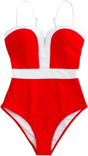 yardsong Bathing Suit for Women One Piece Modest Swimsuits Adjustable Spaghetti Straps Backless Tummy Control Swimwear