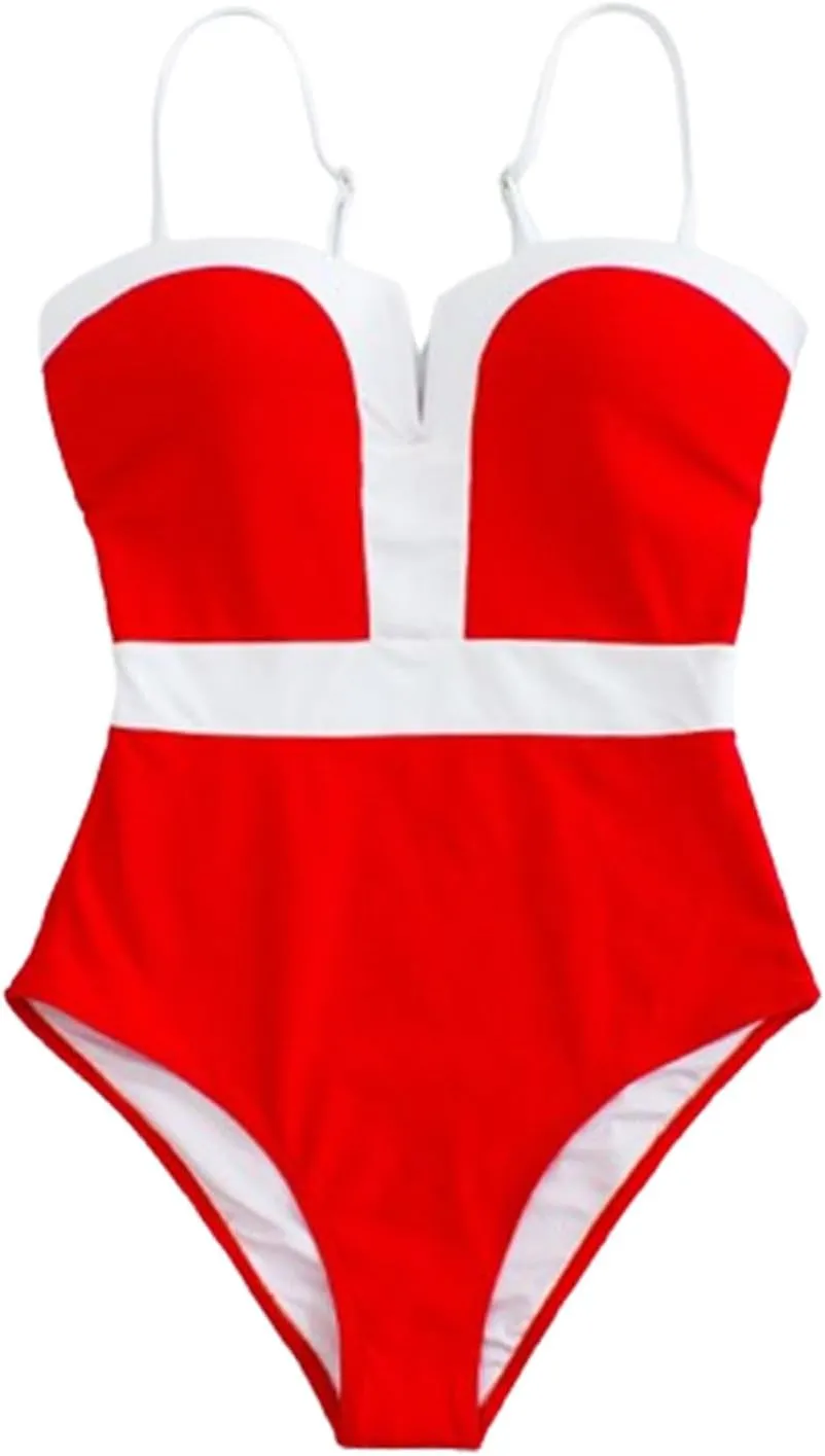 yardsong Bathing Suit for Women One Piece Modest Swimsuits Adjustable Spaghetti Straps Backless Tummy Control Swimwear