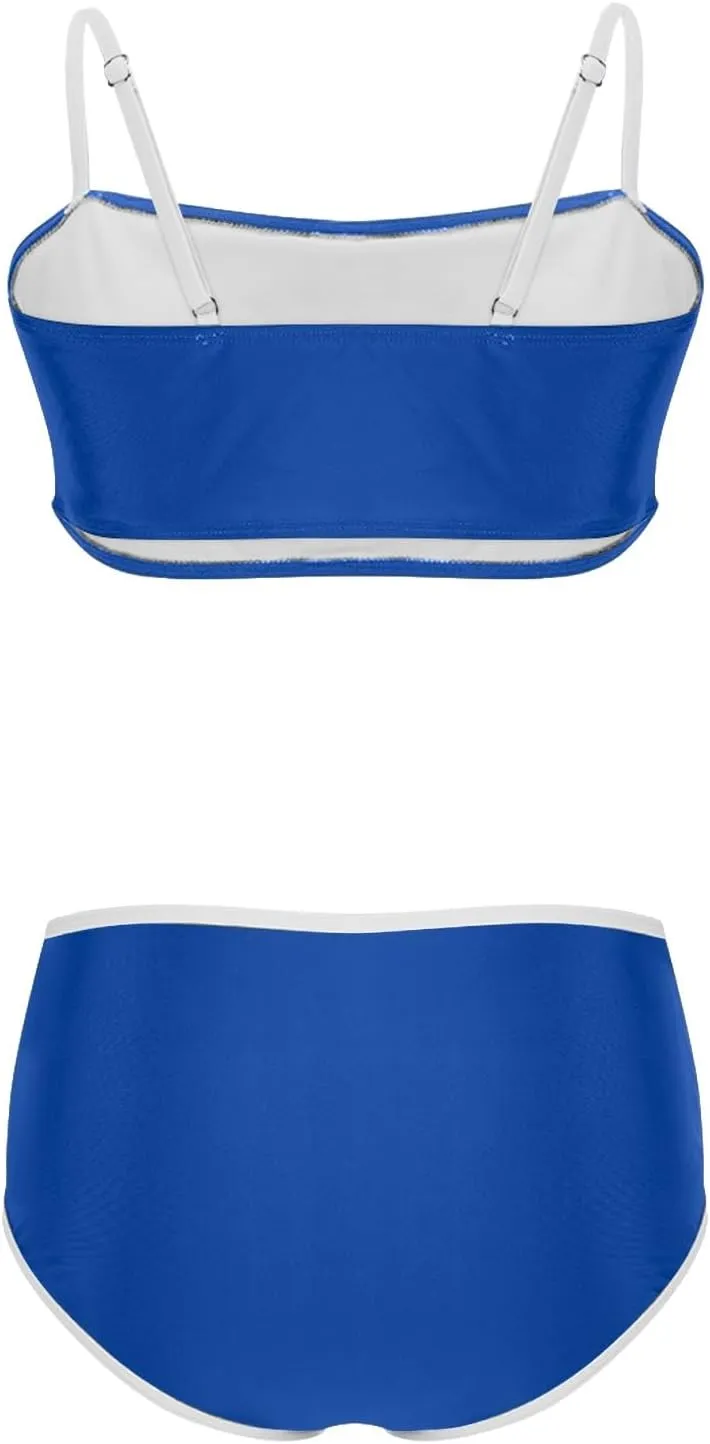 yardsong High Waisted Bikini Sets for Women Two Piece Swimsuit Adjustable Spaghetti Straps High Waist Bathing Suits